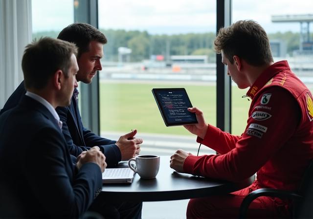 ビジネスパートナーとの商談シーン